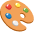 Hand-painted icon